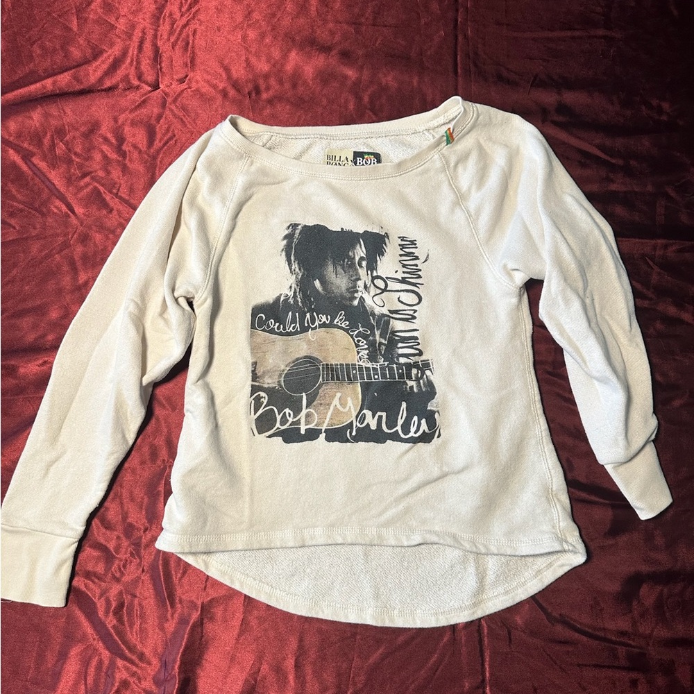 Billabong x Bob Marley Sweatshirt Reggae Graphic Pullover Medium